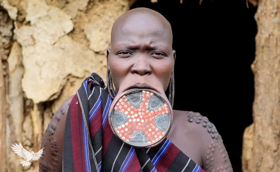 an image of mursi tribe in omo valley